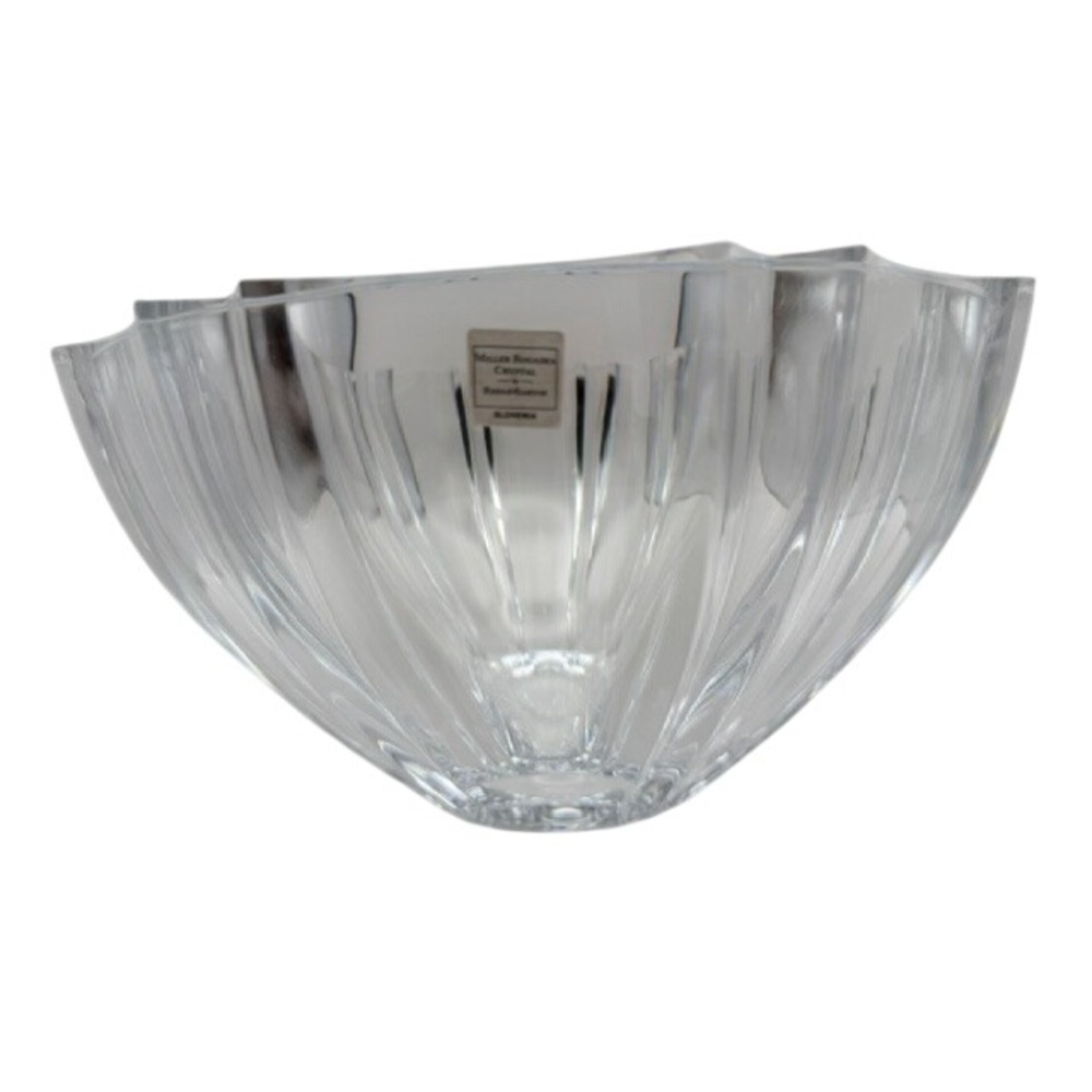 Miller Rogaska Crystal Lumina 10" Bowl by Reed & Barton Slovenia 7800-1001MH NEW